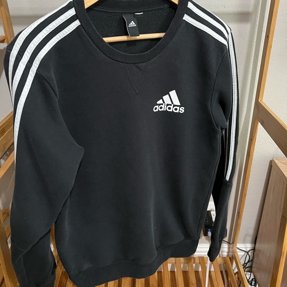 ADIDAS ADICOLOR CREWNECK SWEATER BLACK SIZE SMALL - Picture 3 of 5